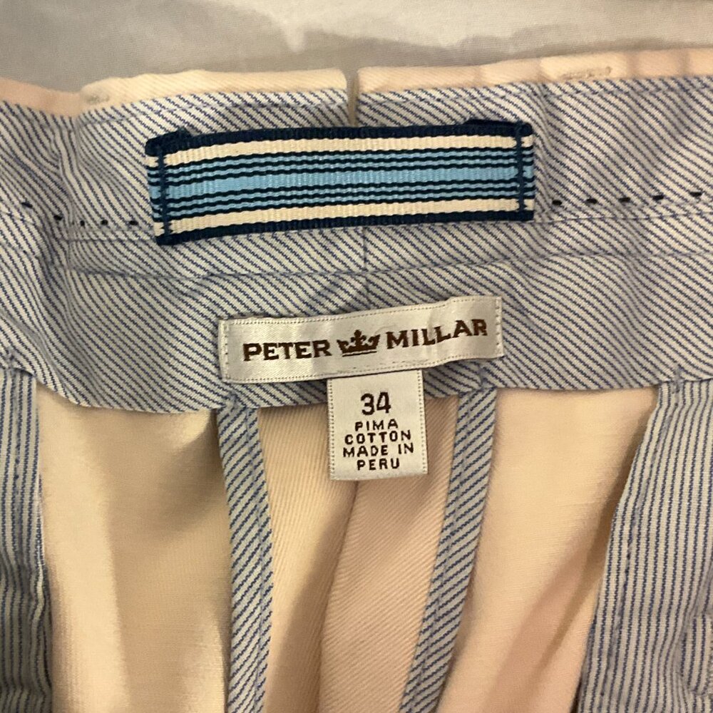Peter Millar Khaki, Pima Cotton Golf pants, Size 34x30 - Picture 2 of 3